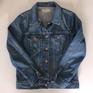 Madewell classic denim jacket.